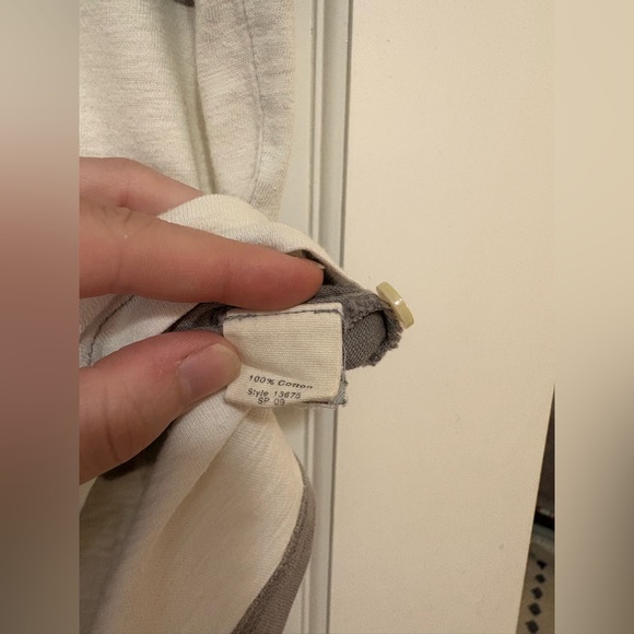 J.Crew Classic Striped Polo Shirt – Men’s Medium – Gray & White - Picture 4 of 4